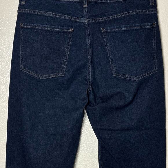 Theory Treeca Cropped Jeans Woman's size 30 indigo blue denim tapered leg - Picture 13 of 15